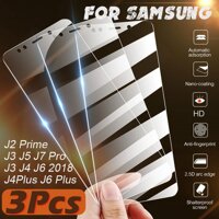 3Pcs Tempered Glass For Samsung Galaxy J3 J5 J7 Pro Screen Protector Cover For Samsung J8 J7 J6 J4 Plus 2018 Protective Case Sklo 9H