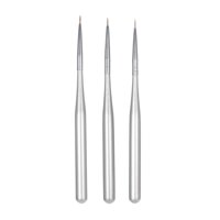 3pcs/set Professional Acrylic Nail Art Brush Set Nal Art Painting Brushes for UV Gel Builder Nail Drawing Line