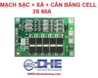 3S 60A MẠCH SẠC XẢ PIN LITHIUM,CÓ CÂN BẰNG CELL