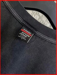 ♞3tjm Paris Home * * BLCG Công nghiệp nặng Rửa và Cổ Nhãn áp dụng có tay sau thêu chữ T-S phiên bản cao