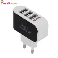 3USB EU Cắm Đèn Led Sạc Điện Thoại Di Động Nhiều Đầu Sạc Du Lịch (2A)