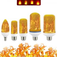 3w 5W 7W 9W E27 E26 E14 E12 Bóng đèn ngọn lửa 85-265V Đèn LED hiệu ứng ngọn lửa Bóng đèn lửa nhấp nháy Mô phỏng trang trí đèn LED