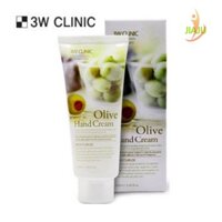 3W CLINIC Kem dưỡng da tay ô liu 3W 100ml