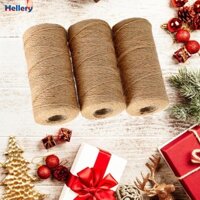 3x Đay Twines DIY Crafting Project Trang trí Mộc mạc Dây gai dầu để gói Đám cưới Trang trí nội thất Quà tặng Đóng gói Làm vườn