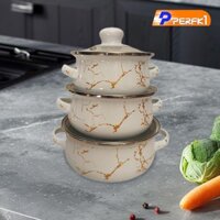 3x Men Bộ Nồi Hấp Có Nắp Thiết Bị Nhà Bếp Nồi Nồi Nấu Ăn Đa Năng Di Động Nồi Chậm Cho Gia Đình
