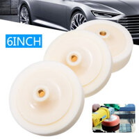 3x Miếng bọt biển đánh bóng 6 "150mm M14 Đĩa đánh bóng bánh xe xốp trắng