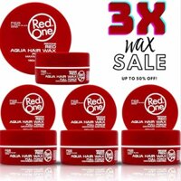 3x  RED ONE AQUA HAIR GEL WAX FULL FORCE MAXIMUM CONTROL 150ML