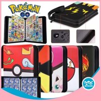 [3x3] Set 900 Túi Đựng Thẻ / Sách / Đồ Chơi Hình Pokemon Có Dây Kéo Kích Thước EX GX Quà Tặng Cho Trẻ Em