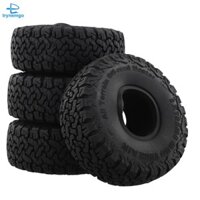 4 115x44MM Lốp Cao Su Mềm 1.9Inch Bánh Xe Đá Địa Hình Lốp Cho 1 / 10 RC Xe Bánh Xích -4 Trục SCX10 90046