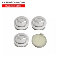 4 52MM Bánh Xe Trung Tâm Vành Bao Huy Hiệu Bánh Xe Trung Tâm Vành Trung Tâm Nắp Bao Quốc Huy Miếng Dán Cho MAZDA 2 Trước 2016