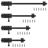 4 / 6 / 8 / 10 / 12 inch Chốt cửa bằng thép không gỉ 304 dày 10 mm cho cửa kim loại / Cửa gỗ khác nhau với lỗ khóa 7 mm, Khóa cửa trượt hạng nặng