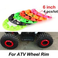 4 6 inch ATV Bánh Xe Viền Trung Tâm Bảo Vệ Trang Trí Vành Nắp Đa Năng Xe Tất Cả Các Địa Hình Bánh Xe Nhựa Bao Phù Hợp Với Bánh Xe 6 inch