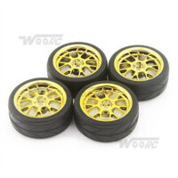 4 65mm 1.9 Inch Bánh Xe Lốp 12mm Lục Giác Nhiều Màu Sắc Vành Lốp Cao Su Bền Cho 1 / 10 Trên Đường RC Đua Xe Ô Tô Wltoys 144001 Cạnh tranh