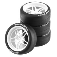 4 65mm Cứng Trôi Lốp 1 / 10 RC Drift Xe Trên Đường Lưu Diễn Đua Xe Lốp Xe Bánh Xe Cho Tamiya TT01 TT02 XV01 PTG-2 Kyosho HPI HSP