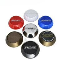 4 65MM RAYS Mags Nắp Trung Tâm VOLK RACING Biểu Tượng Dán Vành Thể Thao Bao Bánh Xe Hub Mũ Chrome & Đen & Đồng JDM Phụ Kiện Tạo Kiểu Xe