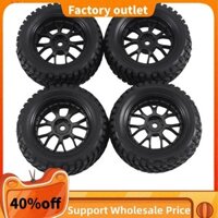 4 75mm Nhựa Vành Bánh Xe Cao Su Lốp Đa Năng Cho Tất Cả 1 / 10 RC Rally Trên Đường Đua TAMIYA TT02 XV01 Phụ Kiện Thay Thế