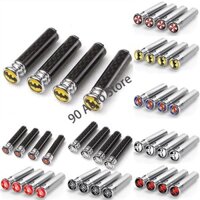 4 Batman Siêu Nhân Punisher WRC Ô Cửa Xe Khóa Núm Pin Có Sợi Carbon Khóa Cửa Nâng Ốc Vít