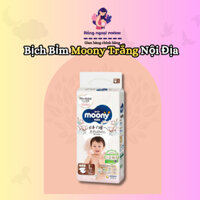 4 Bịch Bỉm Moony Trắng Nội Địa Cao Cấp Bông Hữu Cơ An Toàn Cho Bé Đủ Size NB/M/L/XL/2XL/3XL