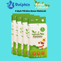 4 bịch tã bỉm Amor Natural bỉm Việt mặt bông organic an toàn cho bé khi sử dụng