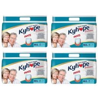 4 Bịch Tã Quần Người Lớn Kyhope Premium Size M/L (7 Miếng/bịch)