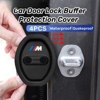 4 BMW M Power Silicone Khóa Cửa Ô Tô Bảo Vệ Khóa Cửa Giảm Chấn Im Lặng Phụ Kiện Cho Xe BMW E46 E36 F10 F30 E90 X3 F25 X5 E53 IX3 Z4 IX X4 X6