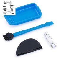 4 Bộ dụng cụ bôi keo silicon, Bộ bàn chải keo silicon có thể tái sử dụng Máy rải keo gỗ Bàn chải silicon cho chế biến gỗ