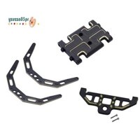 4 Bộ khung gầm bằng đồng thau Tấm bên Tấm trượt Khay pin cho AXIAL AX24 1 / 24 RC Xe bánh xích nâng cấp các bộ phận