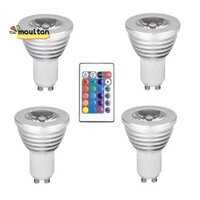 4 bóng đèn GU10 và điều khiển từ xa 1 với chức năng bộ nhớ Chế độ chiếu sáng 4 động Đèn pha 17 màu Đèn điểm có thể thay đổi