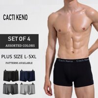 4 Boxer Quần Đùi Cho Nam Boxer Quần Short Nam Cotton Quần Đùi Cho Nam Người Lớn Plus Kích Thước Breif Cho Nam Cod
