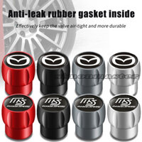 4 Cái / bộ Kim Loại Bánh Xe Lốp Van Lốp Thân Không Khí Nắp Dành Cho Xe Mazda MS CX5 Atenza Axela RX7 MX3 MX5 Tốc Độ