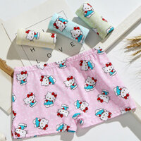 4 Cái / bộ Trẻ Em Bé Gái Quần Lót Hoạt Hình Hello Kitty Innerwear Quần Lót Quần Lót Cotton Quần Short