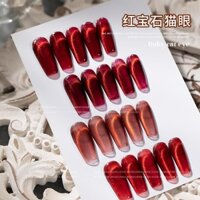 4 Cái / bộ Twilight Logg Gel Sơn Móng Tay Ruby Cat Eye Series Sơn Móng Tay Gel Thu Đông Anh Đào Làm Đẹp Móng Tay