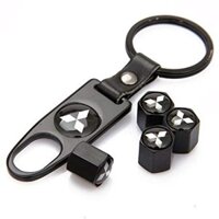 4 Cái / bộ Vỏ van lốp ô tô Mitsubishi có móc khóa 4 Cái / bộ Tương thích với tất cả các loại xe E-14 tiêu chuẩn