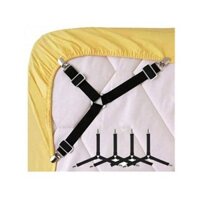 4 cái kẹp cố định ga trải giường hình tam giác, kẹp cố định ga trải giường sofa đàn hồi điều chỉnh, đai cố định khăn trải bàn, khóa ga trải giường chống trượt