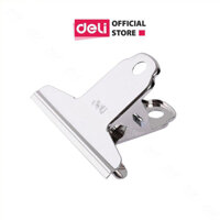 (4 Cái) Kẹp Inox Deli 9531 - 145mm, Inox Cao Cấp Không Gỉ, Kẹp Được Nhiều Tờ, Không Rách, Nhăn Giấy