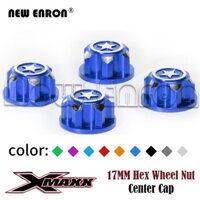 4 cái Nắp trung tâm 17mm Đai ốc bánh xe Hex Chống bụi Hợp kim chống trượt cho RC Car Traxxas XMaxx Summit E-Revo ARRMA Buggy Xe tải địa hình
