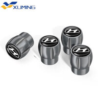 4 Cánh Hoa Loại Chống Trộm Cho Xe Hyundai Starex Accent Tucson Eon Elantra Santa Fe i10 H 100 Sonata Getz Veloster Genesis Grandeur Matrix H-1 Coupe i30 Hợp Kim Kẽm Lốp Ô Tô Accessorie