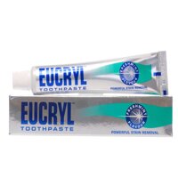 4 cây Kem tẩy trắng răng  Eucryl Toothpowder Anh 50g [bonus]