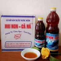 4 chai loại 1 lít 32 độ đạm lẻ 75k/chai( nước mắm hai non cà ná)