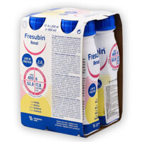 4 chai sữa Fresubin Renal (200ml) hỗ trợ bệnh nhân suy thận cấp hoặc mãn tính giai đoạn tiền lọc máu