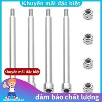 4 Chân bản lề ren 4X56mm 70510 Phụ kiện có đai ốc M3 để nâng cấp xe Traxxas X-Maxx XMAXX RC. wazhihfuxiafvn