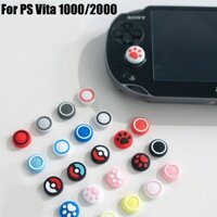 4 Chiếc Silicon Ngón Tay Cái Dính Cầm Mũ Tương Thích Với PlayStation Vita 1000 Analog Ngón Tay Cái Cần Điều Khiển Nắp Cho PS Vita PSV 2000