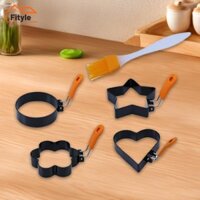 4 Chiên Trứng Nhẫn Bánh Chảo Nhẫn Cấp Thực Phẩm Để Làm Bữa Sáng Chống Dính Thép Không Gỉ Cho Nhà Bếp Món Tráng Miệng Cửa Hàng Ăn Nhẹ