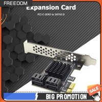 4 Cổng SATA III PCIe Card 6Gbps SATA 3.0 sang PCI-e 1X Adapter Có Giá Đỡ