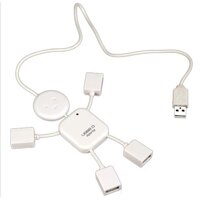4 cổng USB 2.0 Tốc Độ Cao Trung Tâm dành cho MÁY TÍNH Laptop Búp Bê Người Thiết Kế Màu Trắng