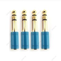 4 Đầu Nối Âm Thanh 6.35 Mm Nam Stereo Cắm Sang 3.5 Mm Jack Nữ Bộ Khuếch Đại Tai Nghe Micro AUX F @ V2N