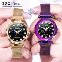 【4 Day Guaranteed Deliver】Đồng hồ nữ ZGO x Disney Dây đeo kim loại thời trang chống thấm nước Mickey/Minnie Hộp quà tặng 201