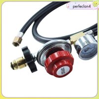 4 ft High Pressure Gas Regulator with Gauge Metal and Hose Adjustable