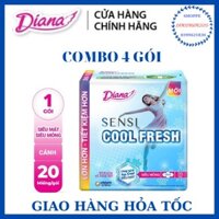 [4 gói] Băng vệ sinh DIANA sensi coolfresh SMC gói 20 miếng