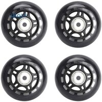 4 Gói Bánh Xe Trượt Nội Tuyến Trong Nhà / Ngoài Trời Có Vòng Bi 70mm, Đen